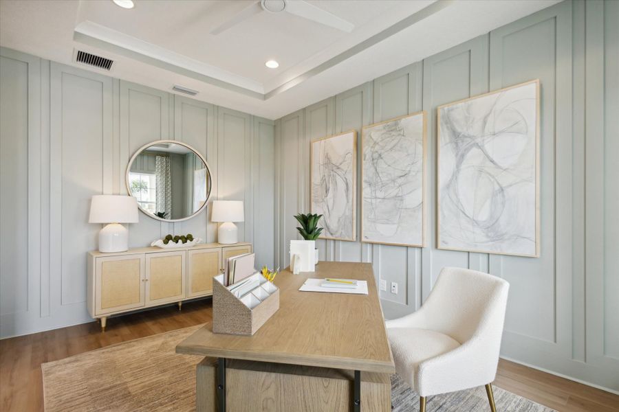 Representative furnished interior of a home built from the Cedar Key II by Homes by WestBay in Oakfield, Parrish (Image 22).