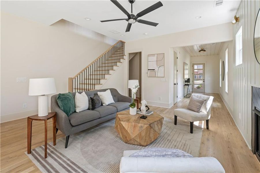 Furnished interior view inside a new home in , Atlanta (Image 8).