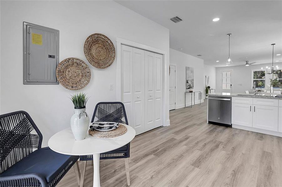 Furnished interior view inside a new home in , Tampa (Image 33). Furnished interior view inside a new home in , Tampa (Image 33).