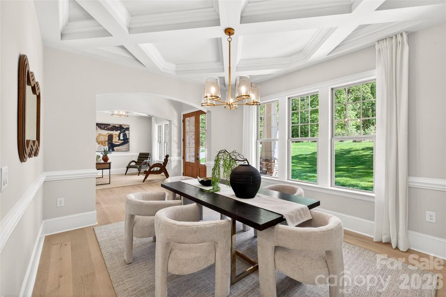 Furnished interior view inside a new home in , Mint Hill (Image 28).