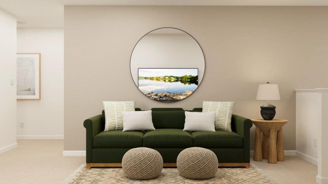 Furnished interior view inside a new home in Millers Pointe, Conyers (Image 21). Furnished interior view inside a new home in Millers Pointe, Conyers (Image 21).