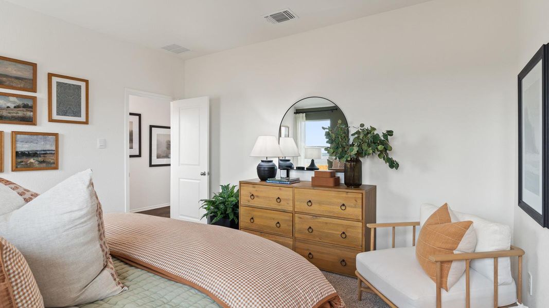 Furnished interior view inside a new home in Wayside, Uhland (Image 9).