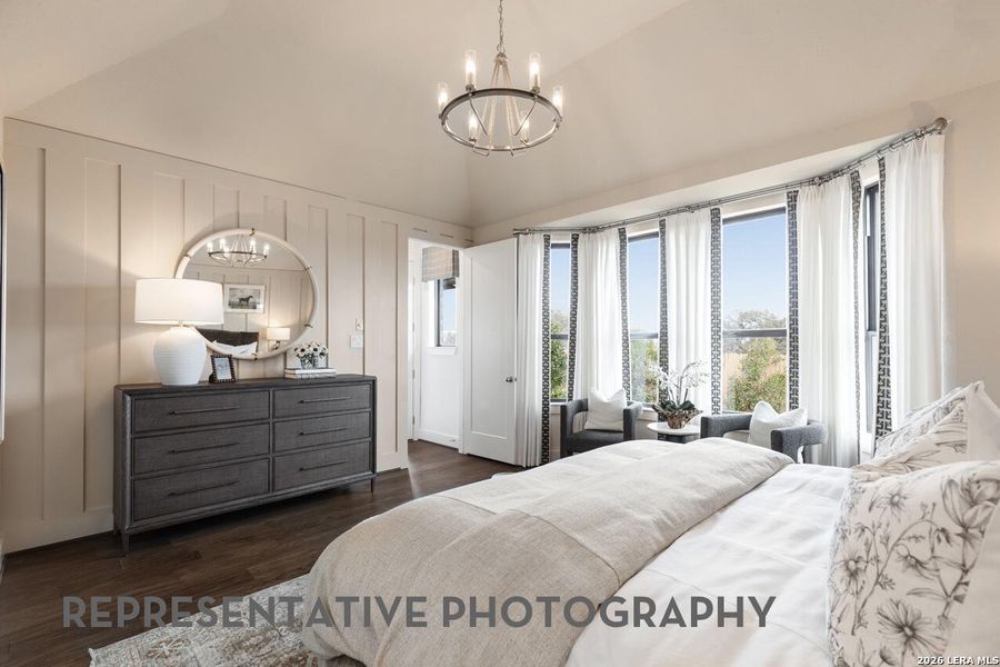 Furnished interior view inside a new home in Prominence, San Antonio (Image 8).