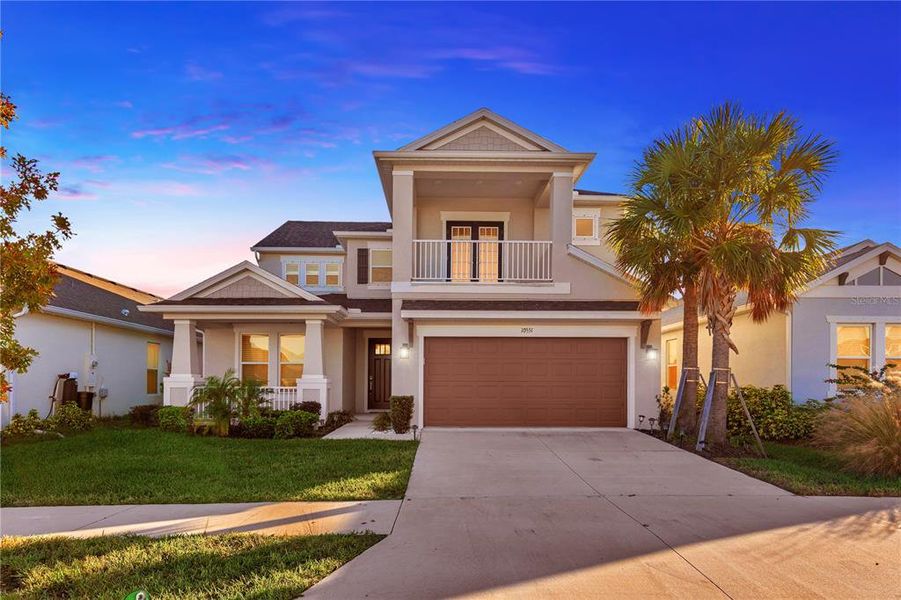 Front exterior of a new home in , Riverview, FL, highlighting curb appeal (Image 28). Front exterior of a new home in , Riverview, FL, highlighting curb appeal (Image 28).