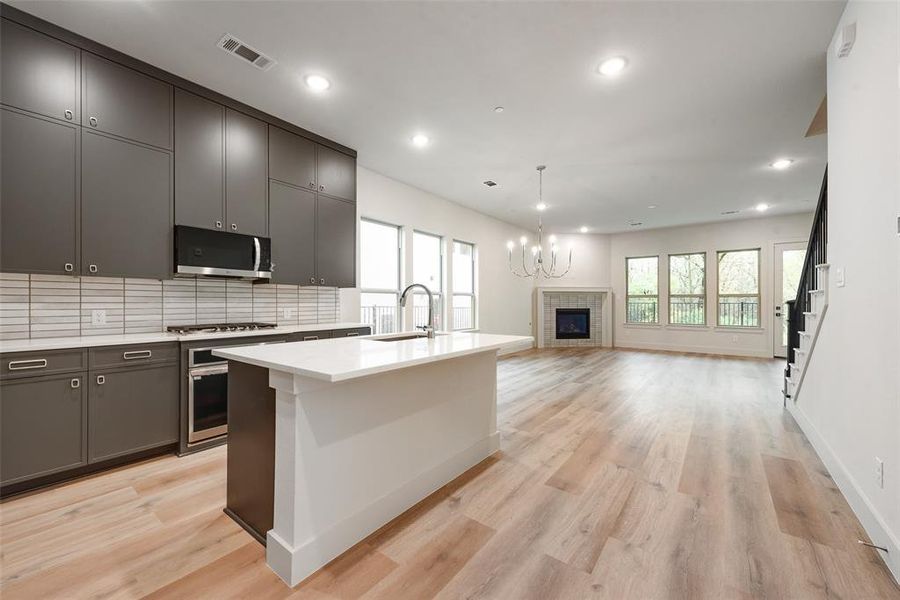 Furnished interior view inside a new home in , Lake Dallas (Image 5). Furnished interior view inside a new home in , Lake Dallas (Image 5).