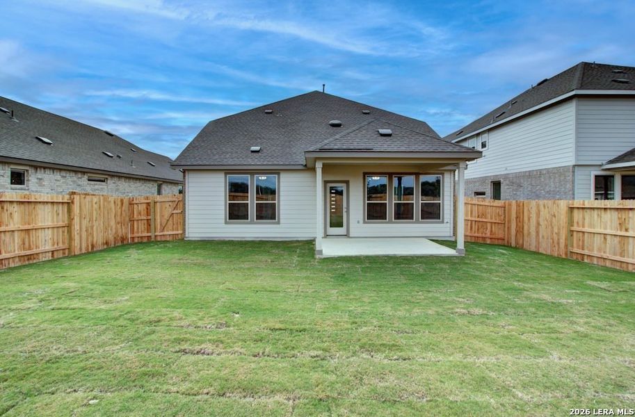 Exterior details and patio area of a home in Stream Waters, Seguin (Image 3).