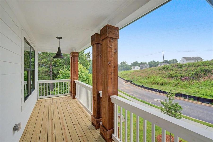 Exterior details and patio area of a home in The Reserve at Chapel Hill Phase II, Douglasville (Image 21).
