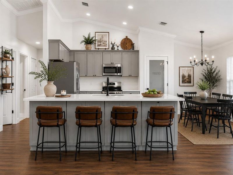 Furnished interior view inside a new home in , Weeki Wachee (Image 16).