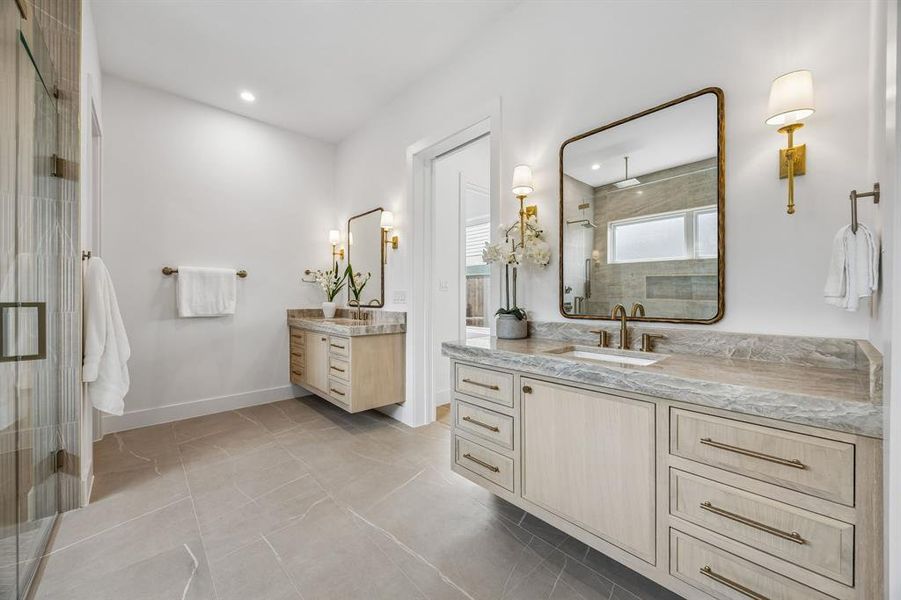 Furnished interior view inside a new home in , Dallas (Image 29).