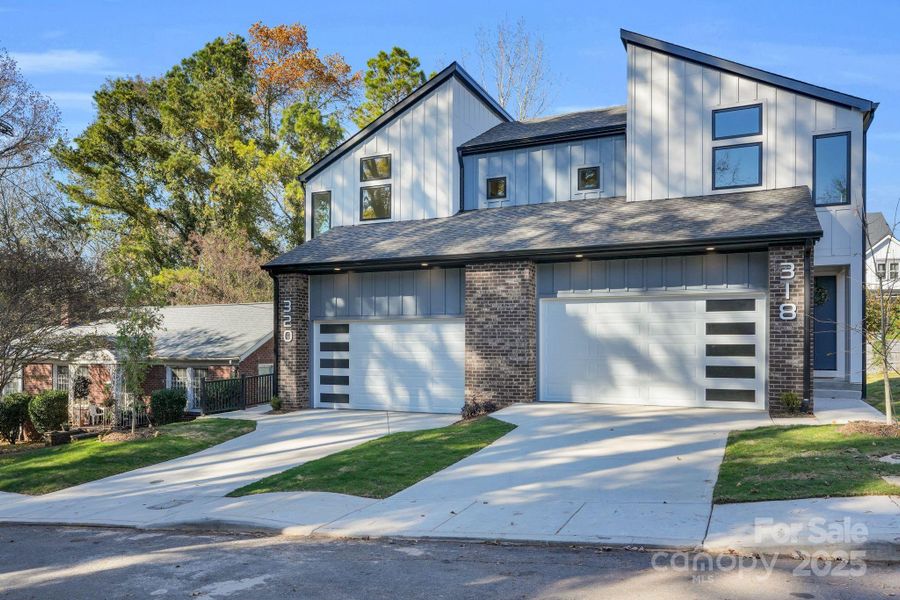 Front exterior of a new home in , Charlotte, NC, highlighting curb appeal (Image 24).