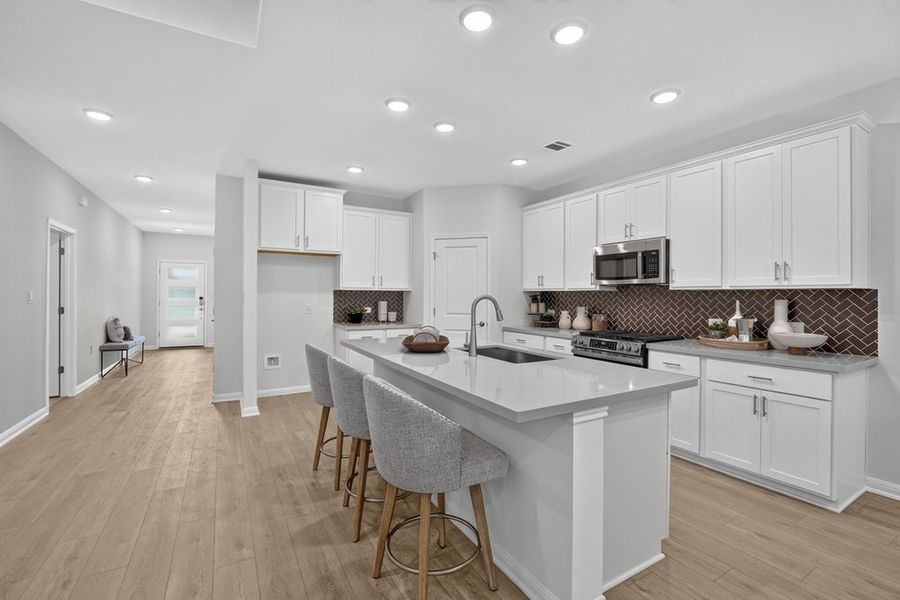 Furnished interior view inside a new home in Lisso, Pflugerville (Image 5).