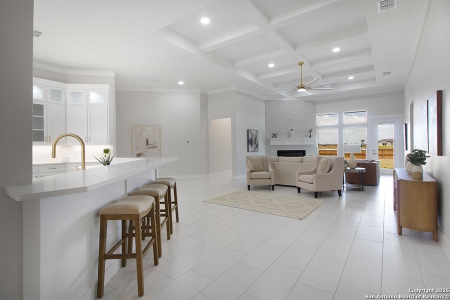 Furnished interior view inside a new home in , Corpus Christi (Image 8).