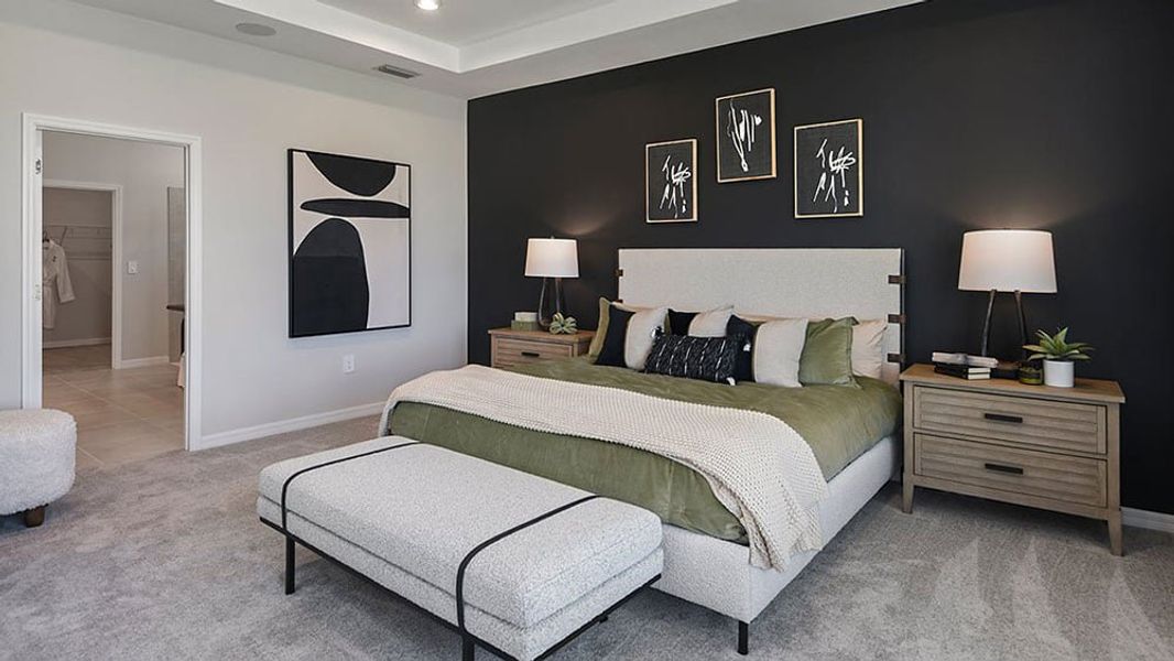 Representative furnished interior of a home built from the Amelia by Taylor Morrison in Windward Preserve, Cocoa (Image 7).