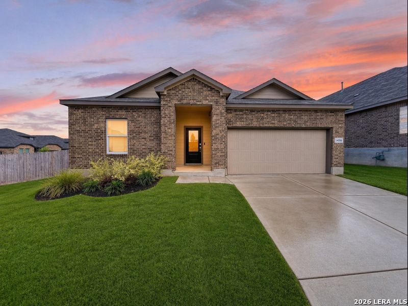 Front exterior of a new home in Brookmill, San Antonio, TX, highlighting curb appeal (Image 2). Front exterior of a new home in Brookmill, San Antonio, TX, highlighting curb appeal (Image 2).