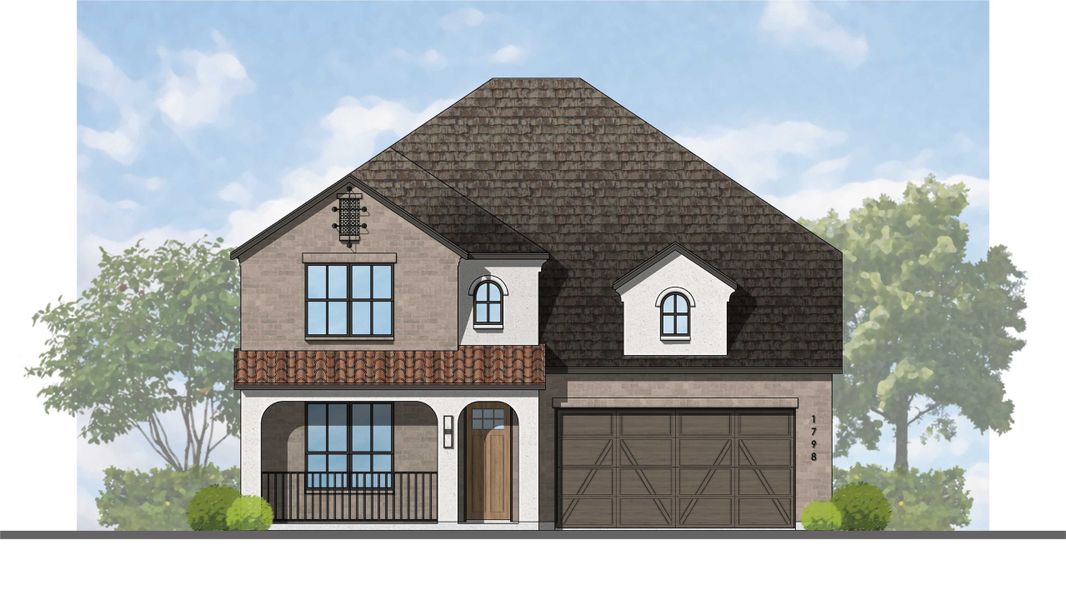 Representative rendering of the exterior for the Rodin Plan by Highland Homes (Image 29).