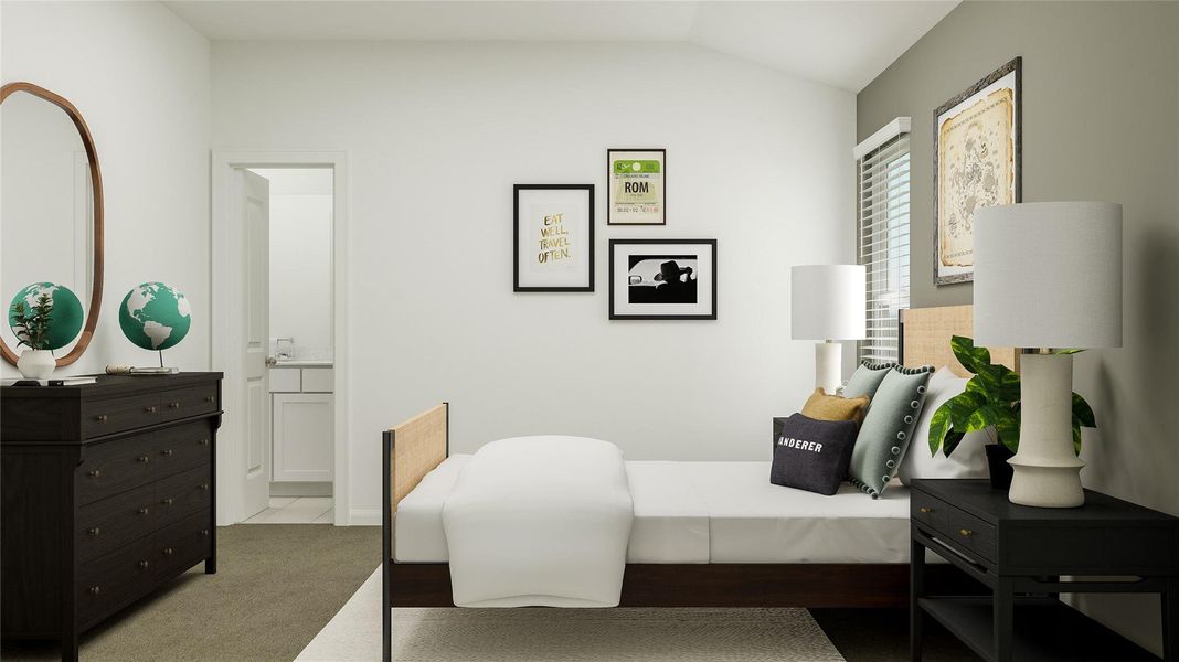 Furnished interior view inside a new home in Lively Ranch: Brookstone Collection, Georgetown (Image 14).