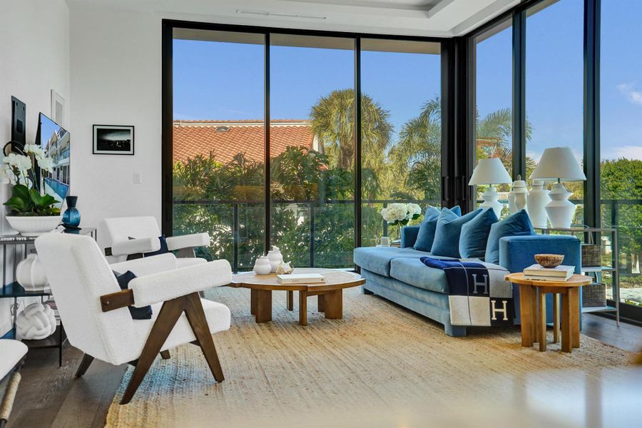 Furnished interior view inside a new home in , Delray Beach (Image 17). Furnished interior view inside a new home in , Delray Beach (Image 17).