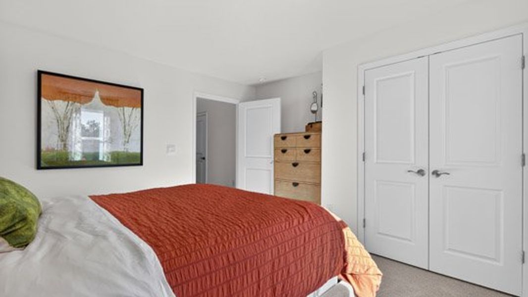 Furnished interior view inside a new home in The Villas at Kinsley, Jamestown (Image 21).