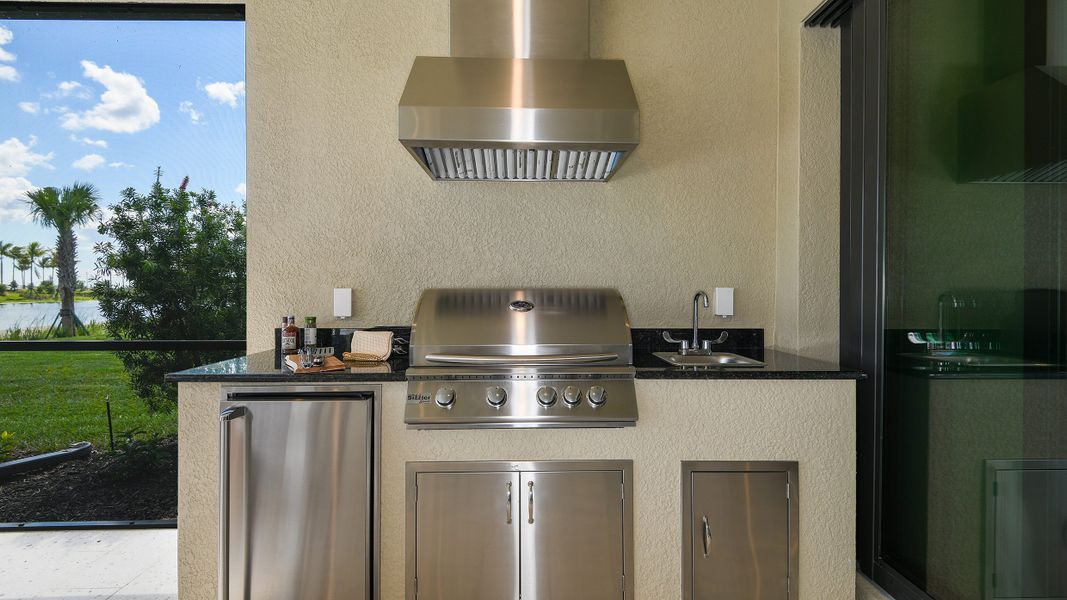 Representative furnished interior of a home built from the Pallazio by Taylor Morrison in Esplanade by the Islands, Naples (Image 38).