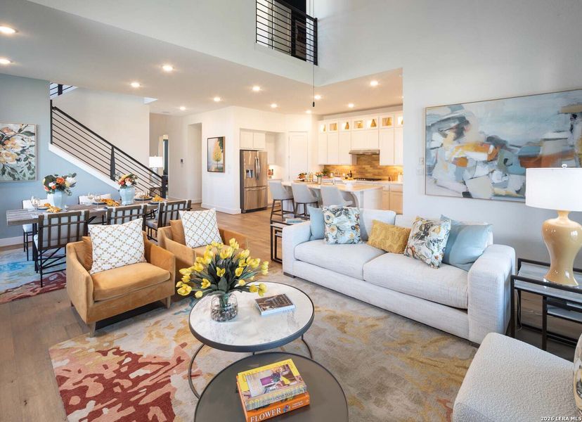 Furnished interior view inside a new home in Weston Oaks, San Antonio (Image 12).