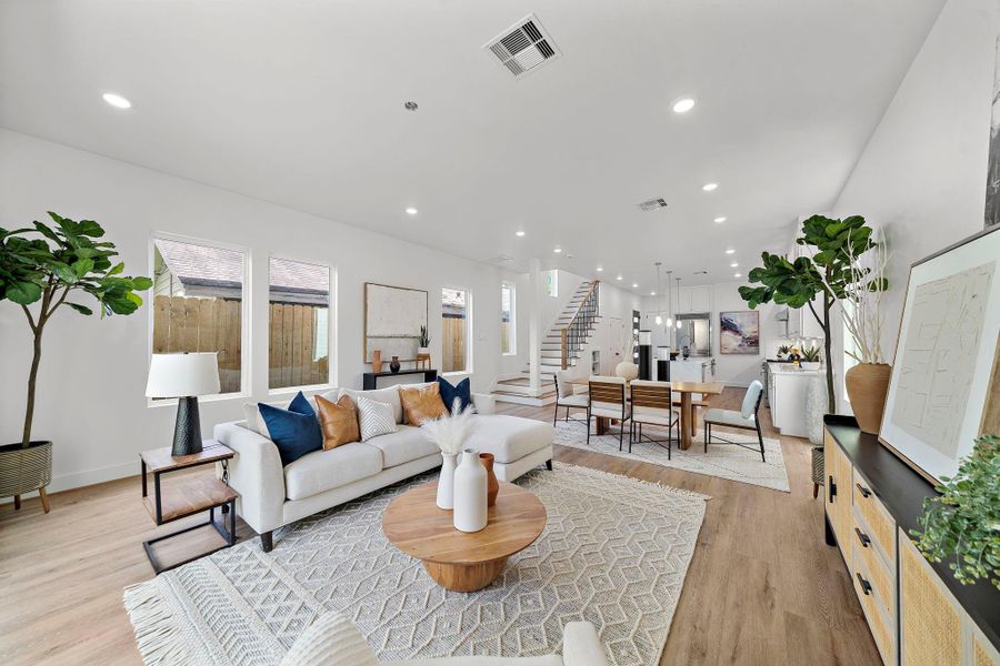 Furnished interior view inside a new home in , Houston (Image 8). Furnished interior view inside a new home in , Houston (Image 8).