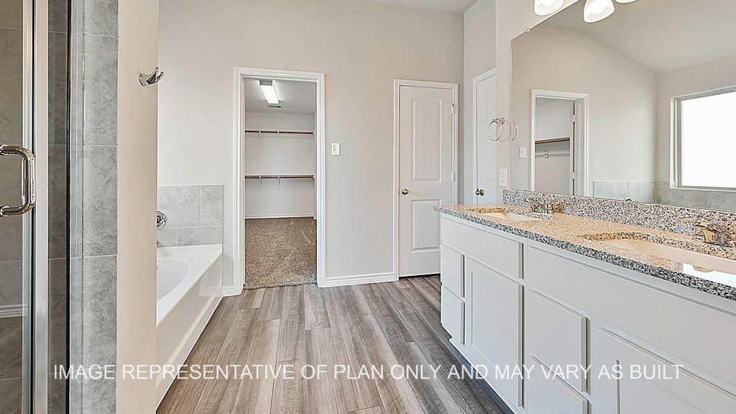 Furnished interior view inside a new home in Southern Pointe, College Station (Image 5).