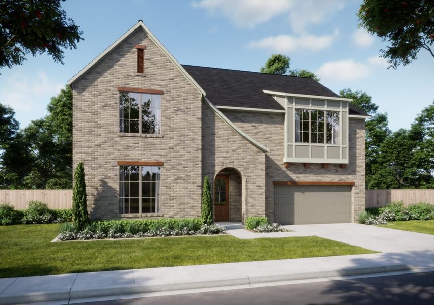 Representative exterior photo of a completed home built from the Ellis by Olivia Clarke Homes in Grand Oaks, Celina, TX (Image 2).