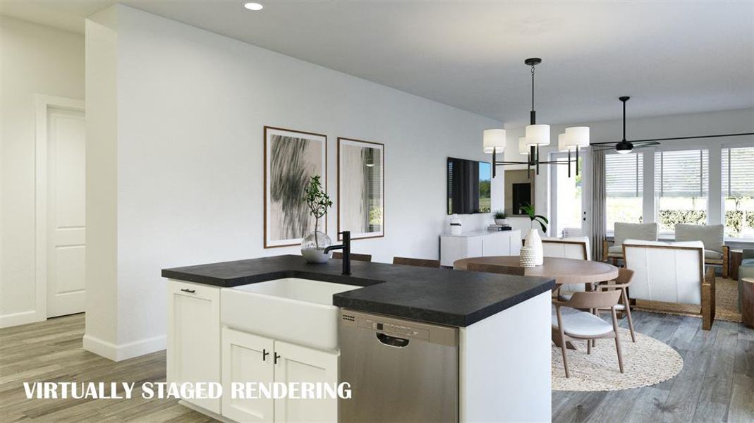 Let the entertaining begin in this fabulous single story, open concept home!  VIRTUALLY STAGED RENDERING