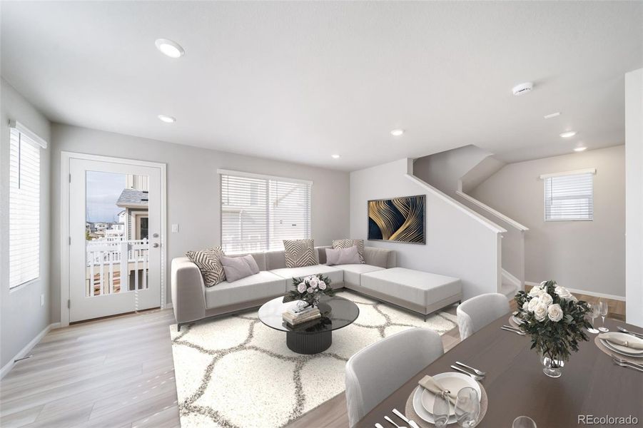 Furnished interior view inside a new home in , Commerce City (Image 8). Furnished interior view inside a new home in , Commerce City (Image 8).