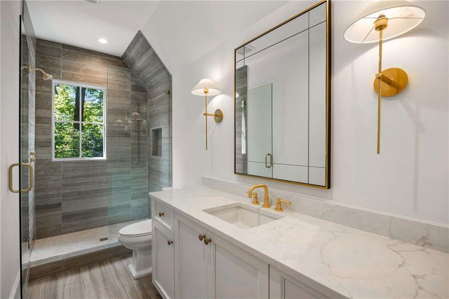 Furnished interior view inside a new home in , Atlanta (Image 37).