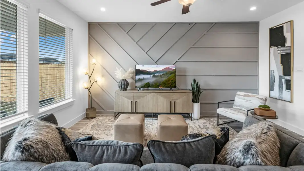 Representative furnished interior of a home built from the Blair by D.R. Horton in Alexander Townhomes, Pearland (Image 10). Representative furnished interior of a home built from the Blair by D.R. Horton in Alexander Townhomes, Pearland (Image 10).