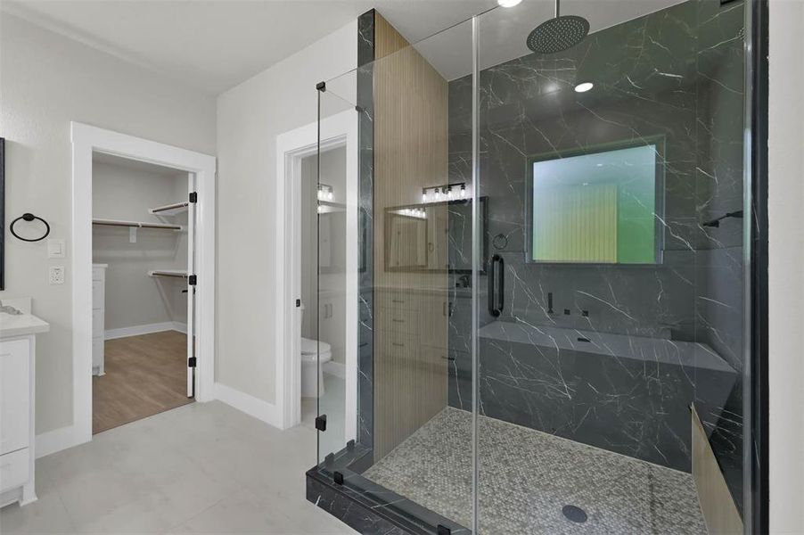 Similar Master Shower BUilt by TX Best Home Builders