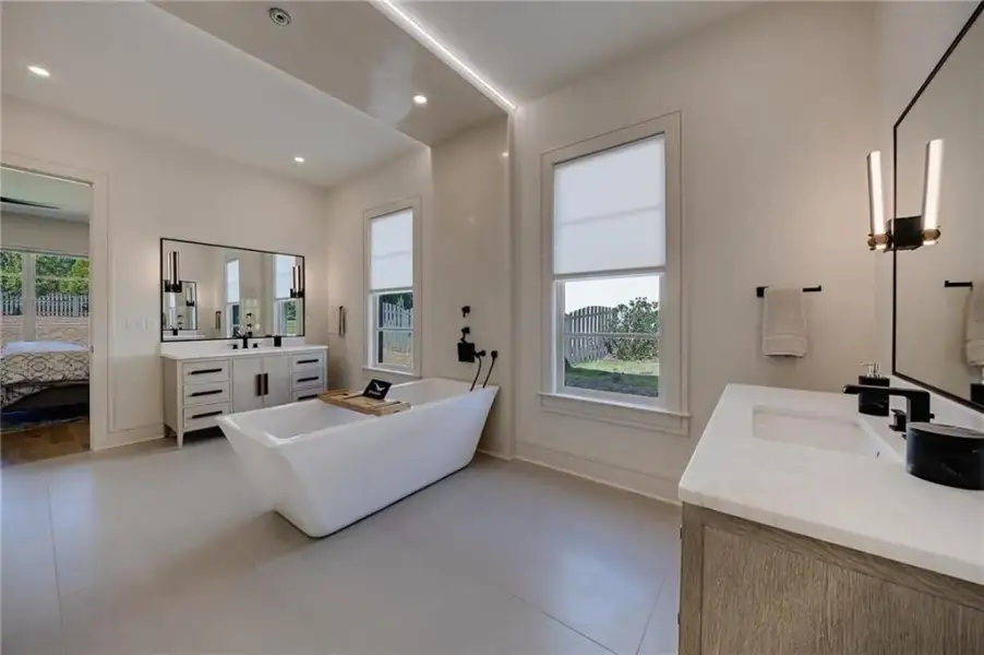 Furnished interior view inside a new home in , Sandy Springs (Image 60).