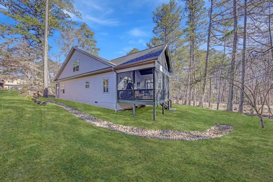 Exterior details and patio area of a home in , Douglasville (Image 19).