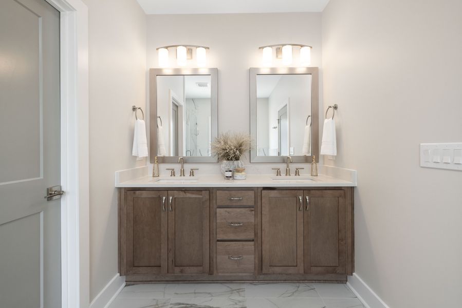 Representative furnished interior of a home built from the Timothy 2 Story by Baker Residential in Atwater Station - Village Collection, Fuquay Varina (Image 18).