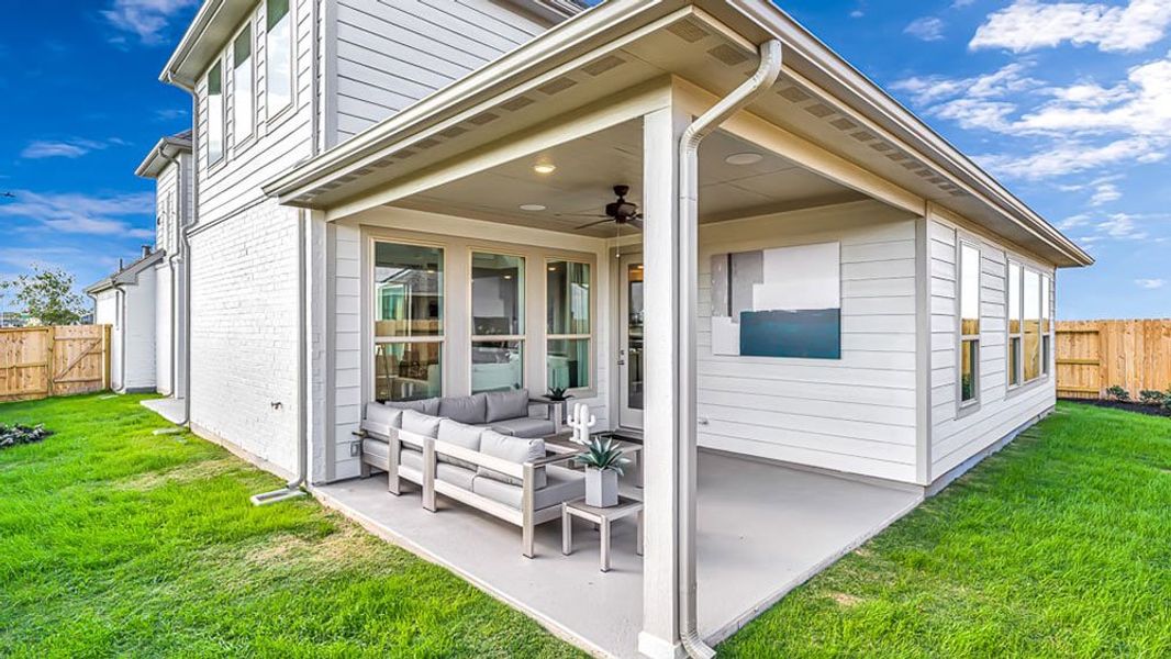 Representative exterior photo of a completed home built from the Cabernet by Taylor Morrison in Avalon at Cypress 50s, Cypress, TX (Image 25). Representative exterior photo of a completed home built from the Cabernet by Taylor Morrison in Avalon at Cypress 50s, Cypress, TX (Image 25).