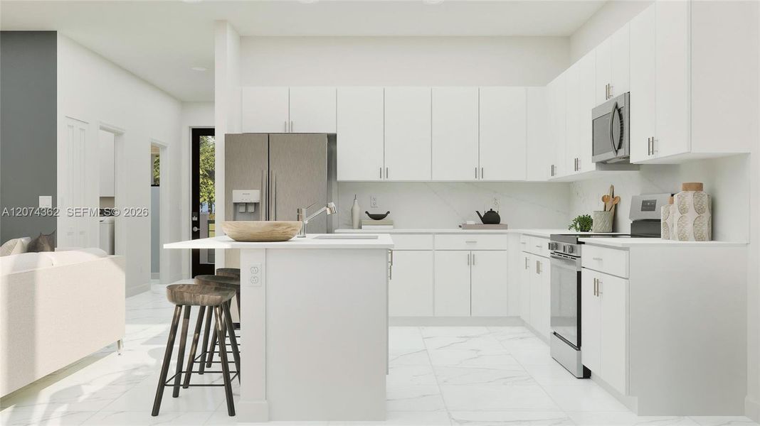 Furnished interior view inside a new home in Solterra, Sunrise (Image 11).