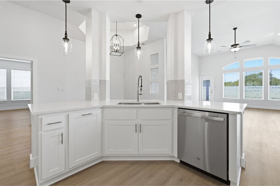 Furnished interior view inside a new home in Santa Rita Ranch, Liberty Hill (Image 10).