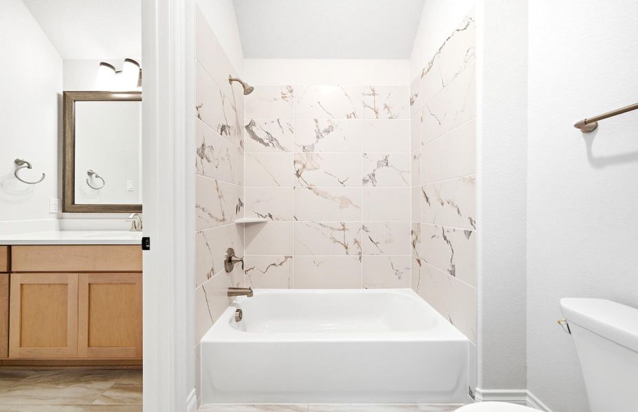 Furnished interior view inside a new home in Artavia 70′, Conroe (Image 30).