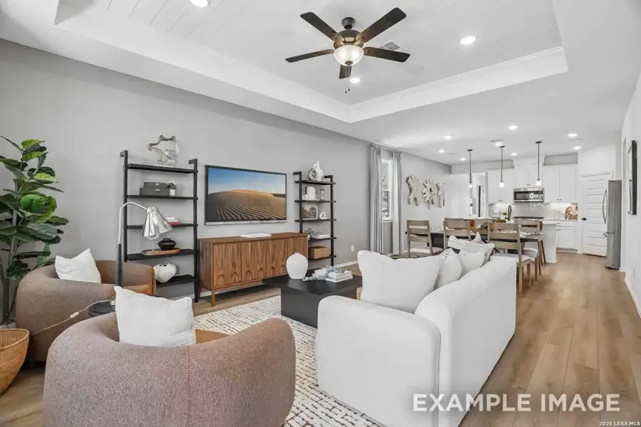 Furnished interior view inside a new home in Mesa Vista, San Antonio (Image 12).