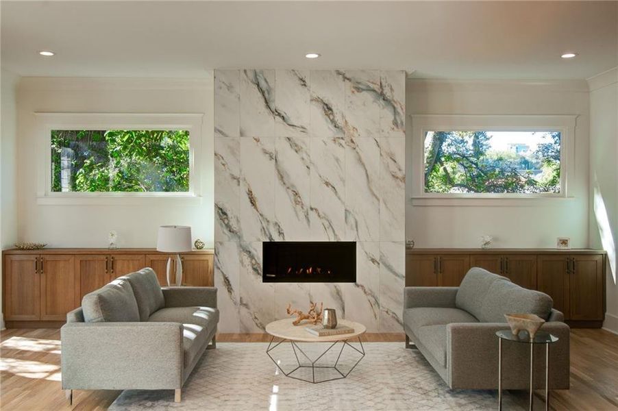 Furnished interior view inside a new home in , Atlanta (Image 14).