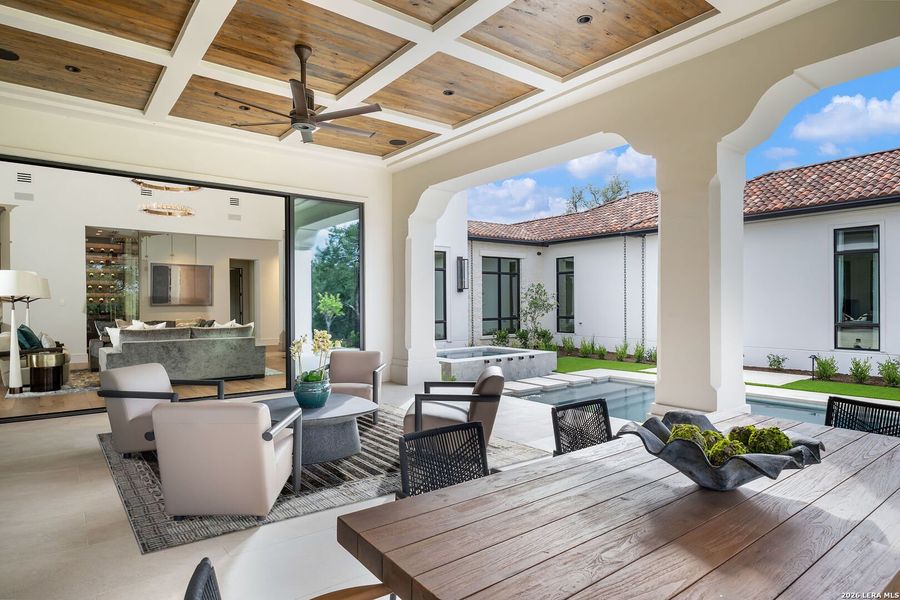 Exterior details and patio area of a home in , Boerne (Image 14).