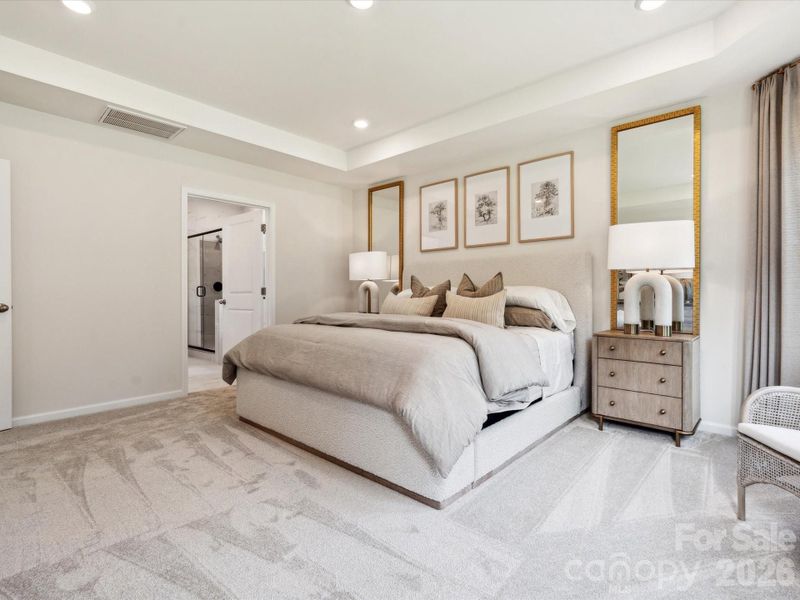 Representative photo of model primary bedroom