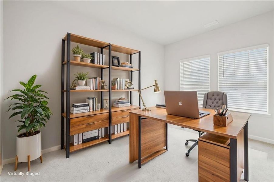Furnished interior view inside a new home in Creekside at Oxford Park, Fairburn (Image 7).