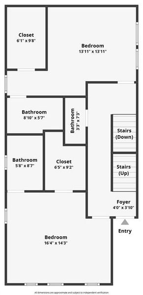 2D floor plan layout of this home in , Atlanta, GA (Image 5).
