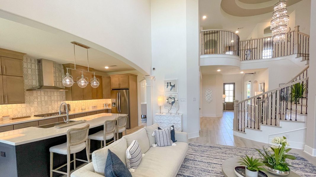 Furnished interior view inside a new home in Jordan Ranch, Katy (Image 9).