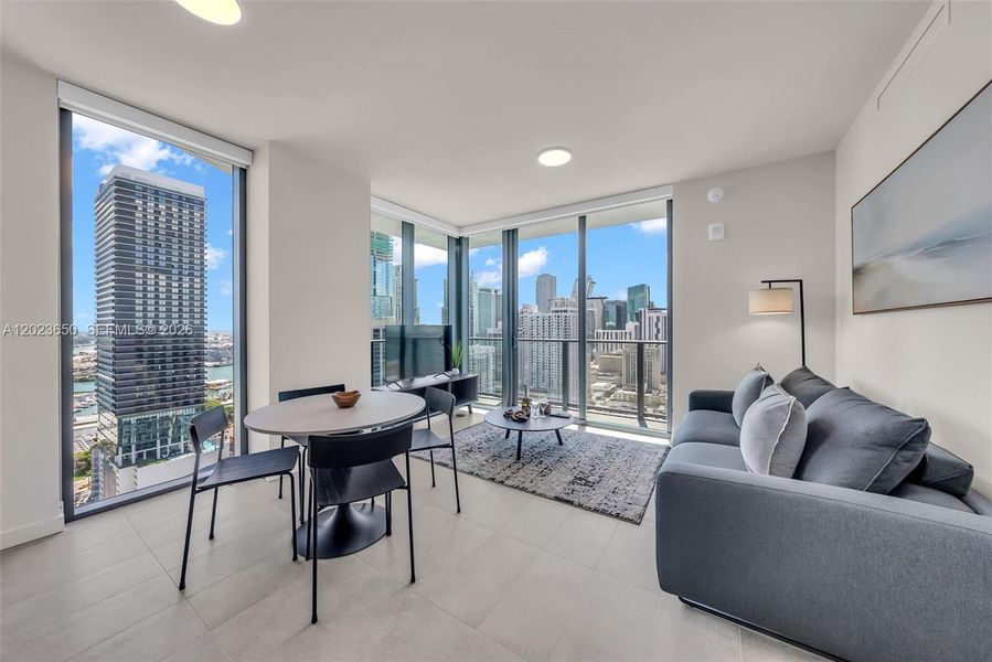 Furnished interior view inside a new home in , Miami (Image 25).