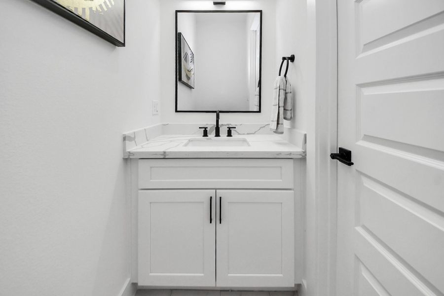 Half bathroom on the first floor Half bathroom on the first floor