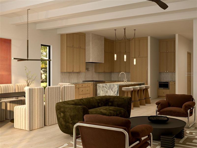 Furnished interior view inside a new home in , Tampa (Image 14).