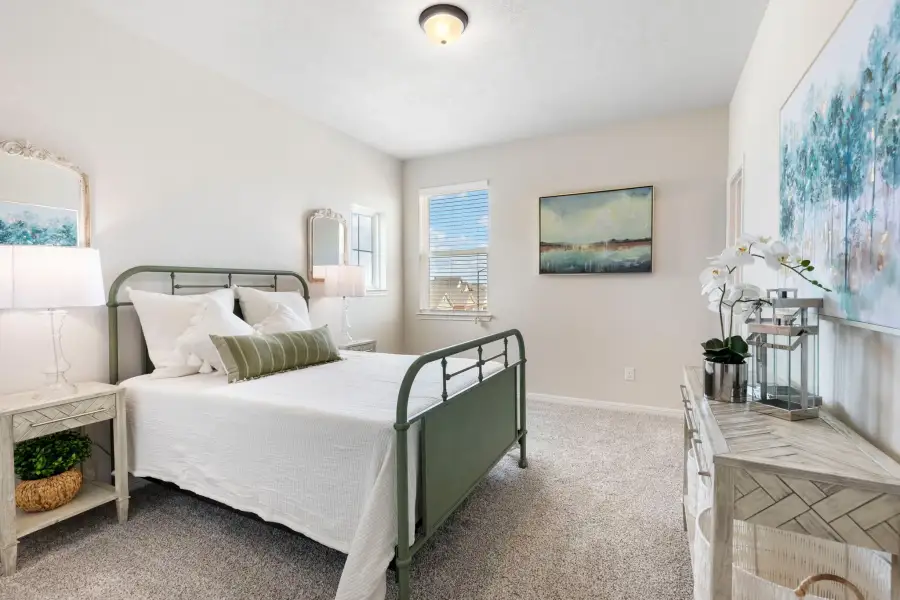Furnished interior view inside a new home in Heartland at Creek Meadows, College Station (Image 34). Furnished interior view inside a new home in Heartland at Creek Meadows, College Station (Image 34).